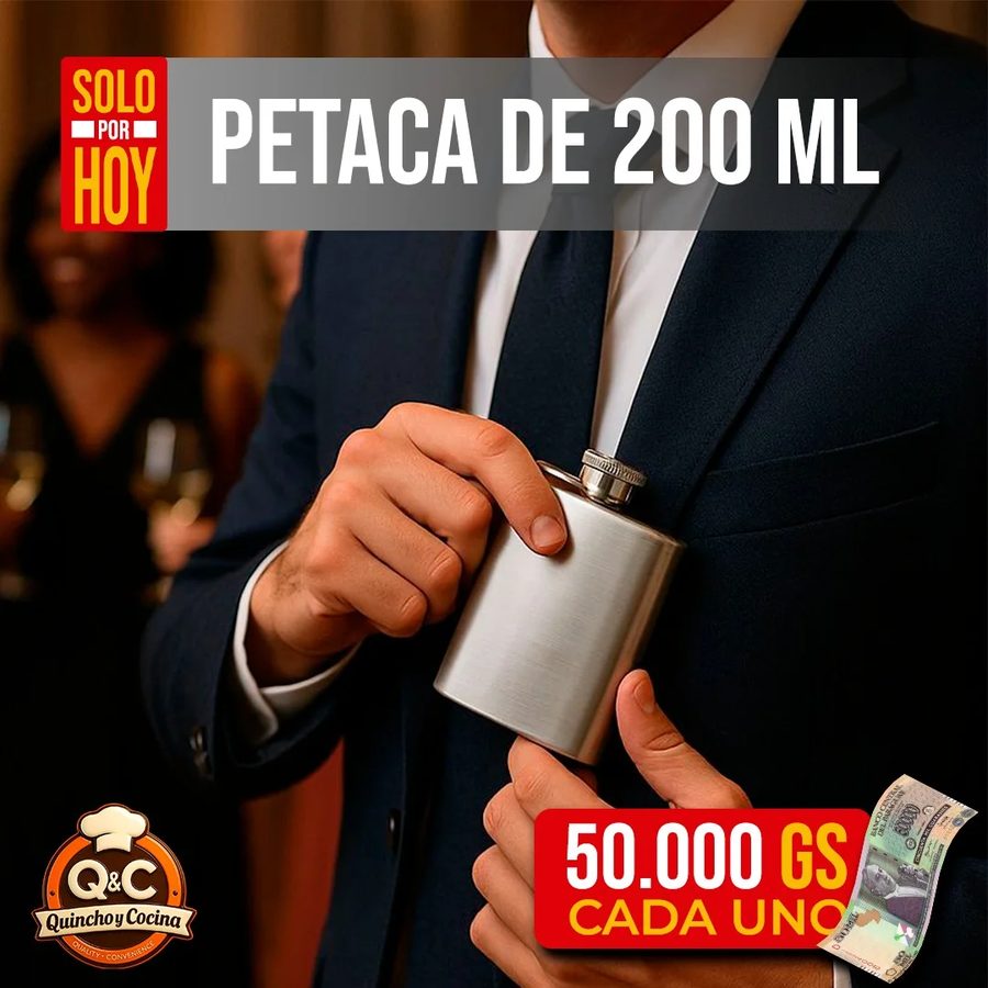 Petaca de acero 200 ml – foto 2