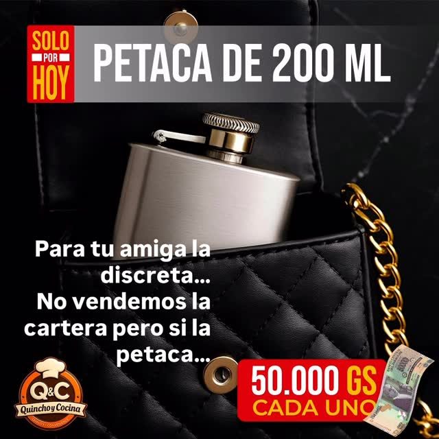 Petaca de acero 200 ml