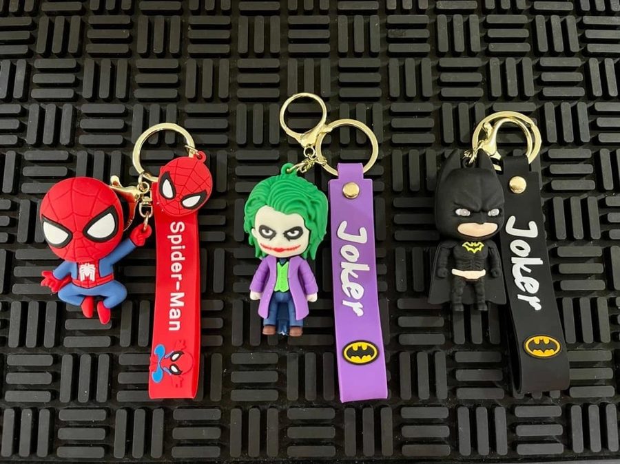 Llaveros Spider-Man, Joker y Batman