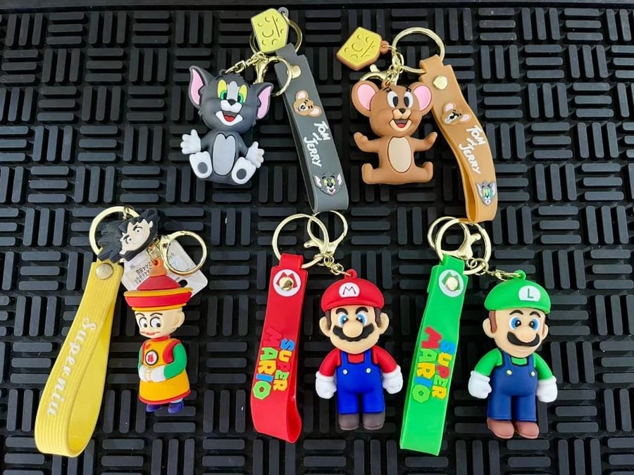Llaveros Tom y Jerry y Mario Bros