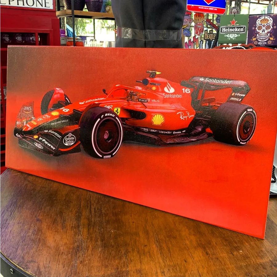 Cuadro Auto de Fórmula 1 rojo – foto 2