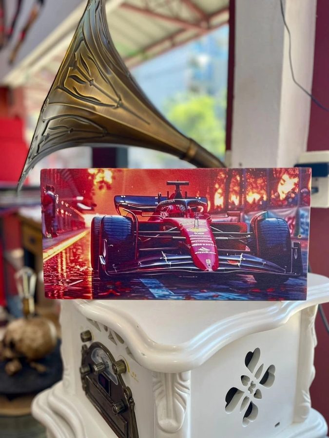 Cuadro Auto de Fórmula 1 rojo
