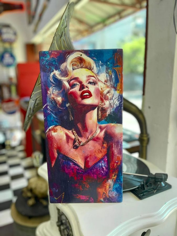 Cuadro Mujer rubia glamour pop art
