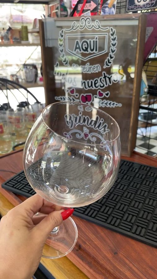 Copa de cristal para vino