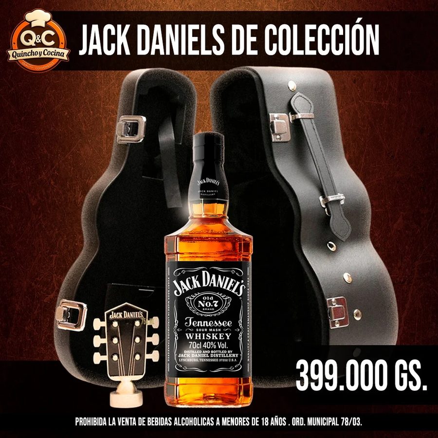 Jack Daniel's con estuche de guitarra