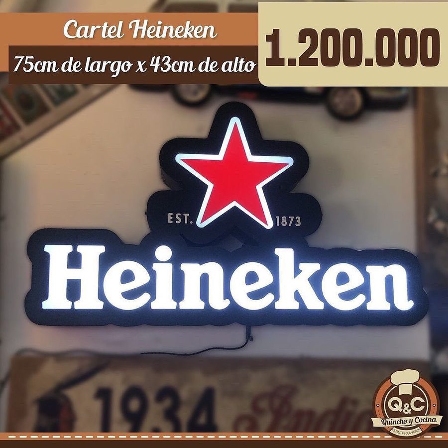 Neón Heineken con estrella – foto 5