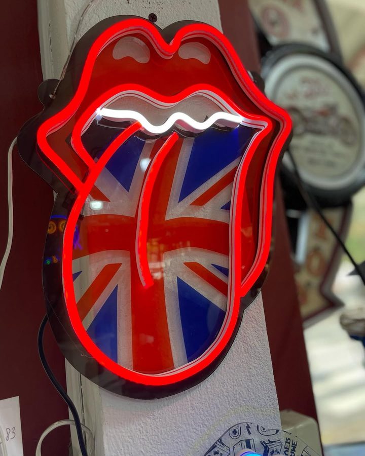 Neón The Rolling Stones lengua bandera inglesa – foto 3