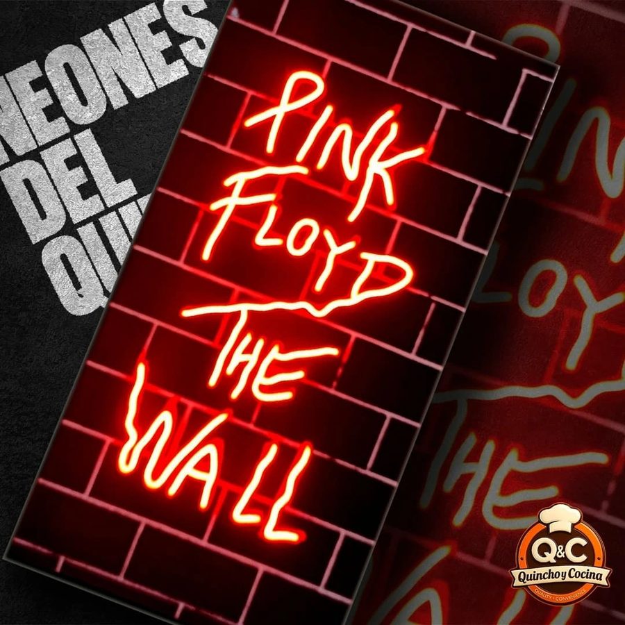 Neón Pink Floyd The Wall