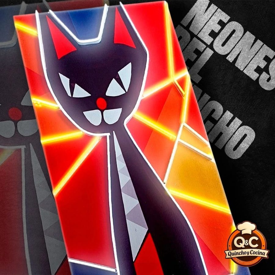 Neón Gato caricatura