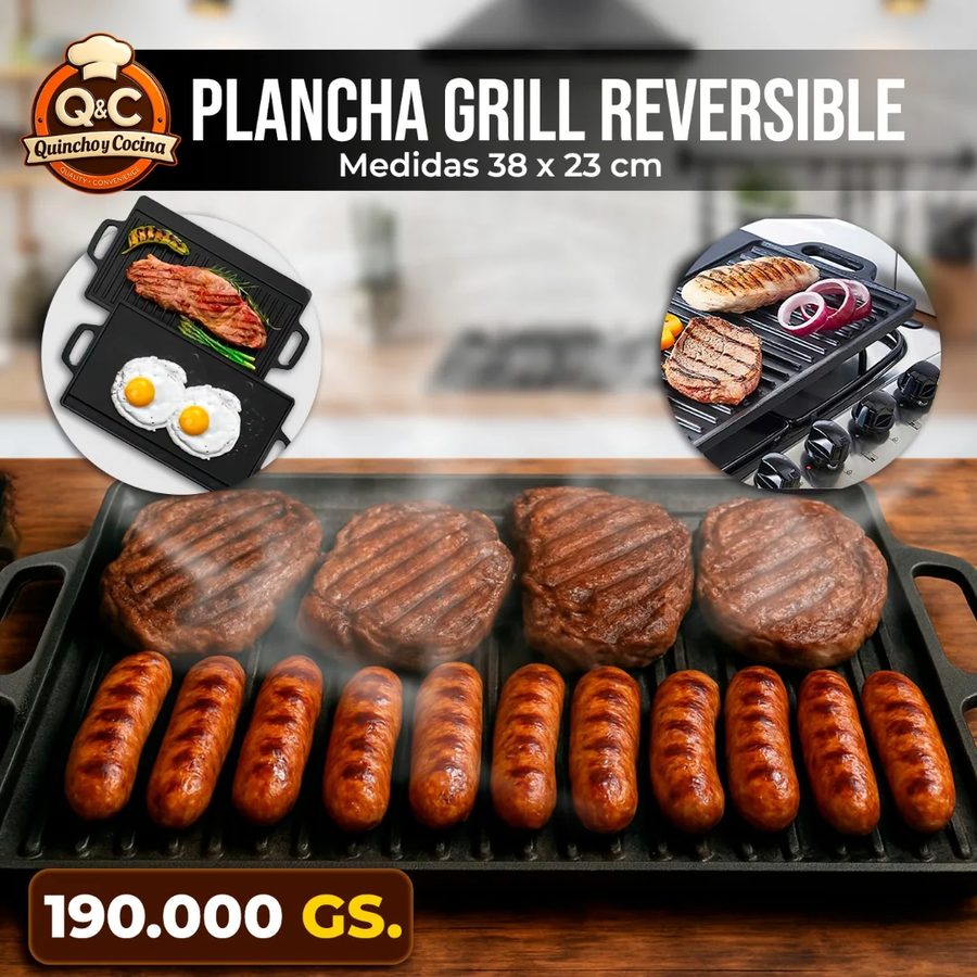 Plancha grill reversible