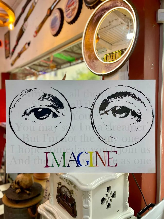 Cuadro Imagine anteojos redondos con espejo – foto 4