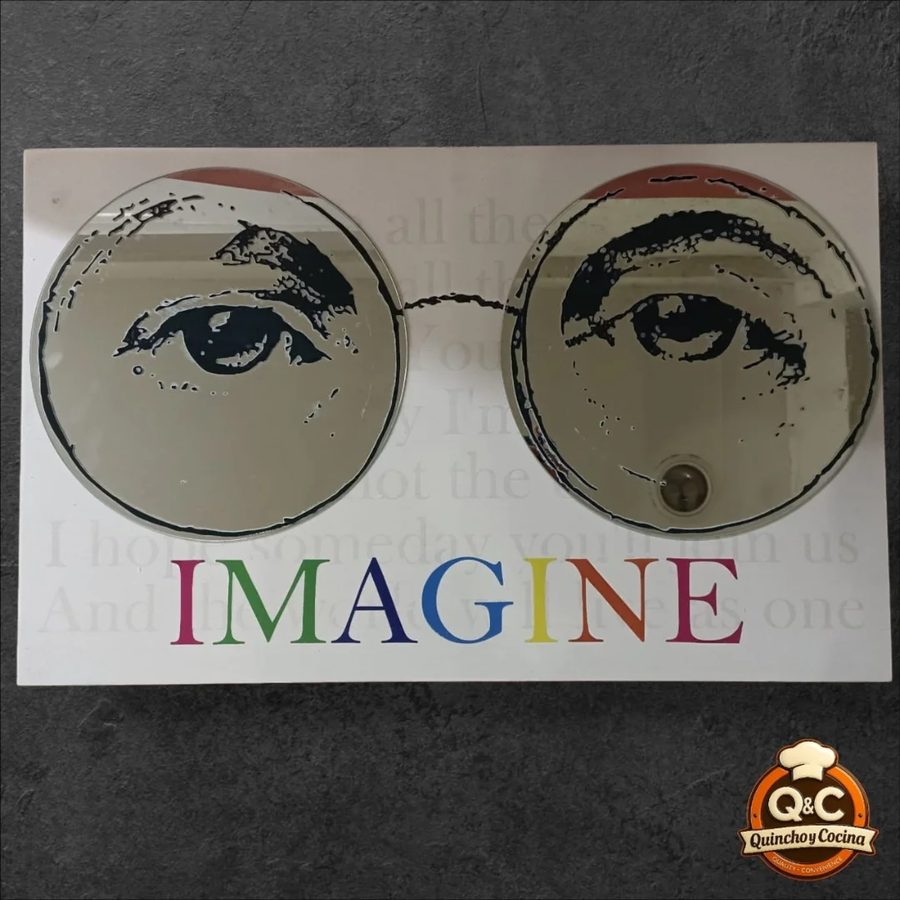 Cuadro Imagine anteojos redondos con espejo