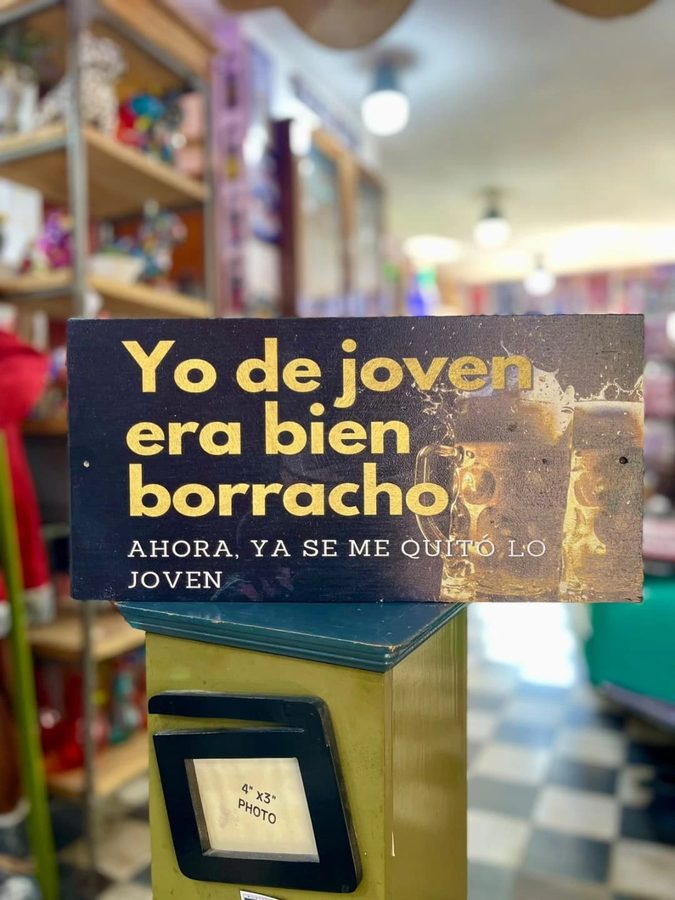 Cartel Yo de joven era bien borracho