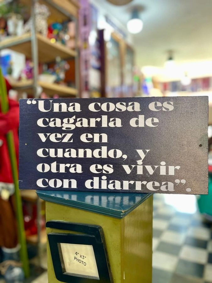 Cartel Una cosa es cagarla de vez en cuando