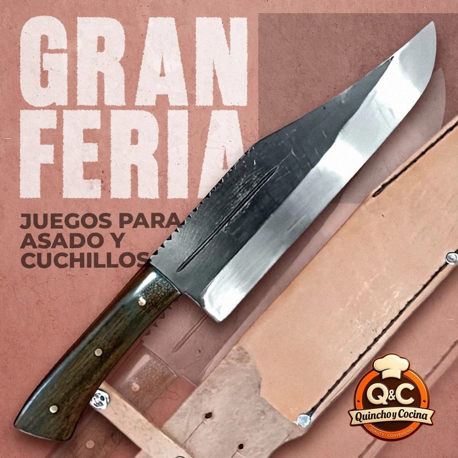 Cuchillo de chef forjado con vaina