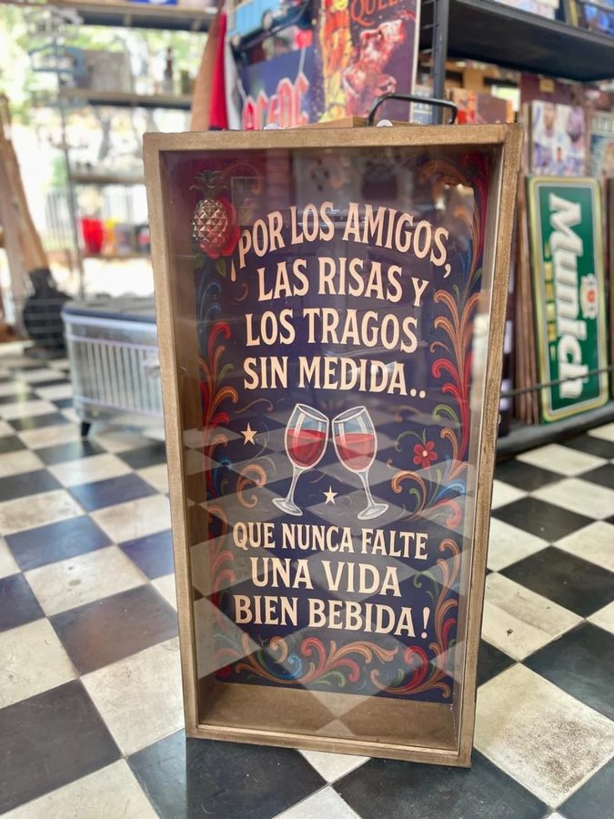 Porta corcho XL Por los amigos, las risas y los tragos