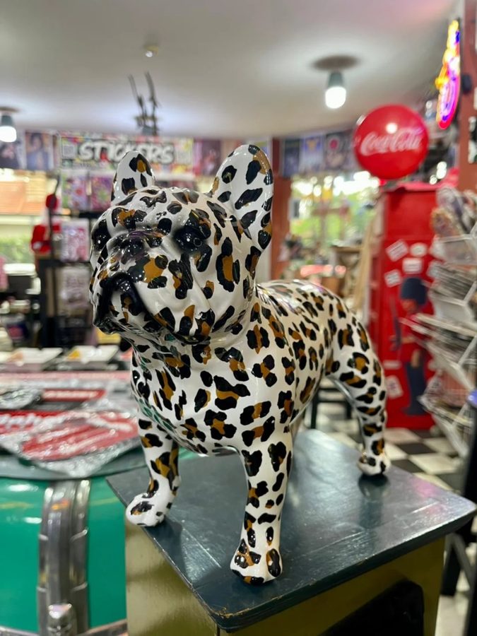 Bulldog francés animal print