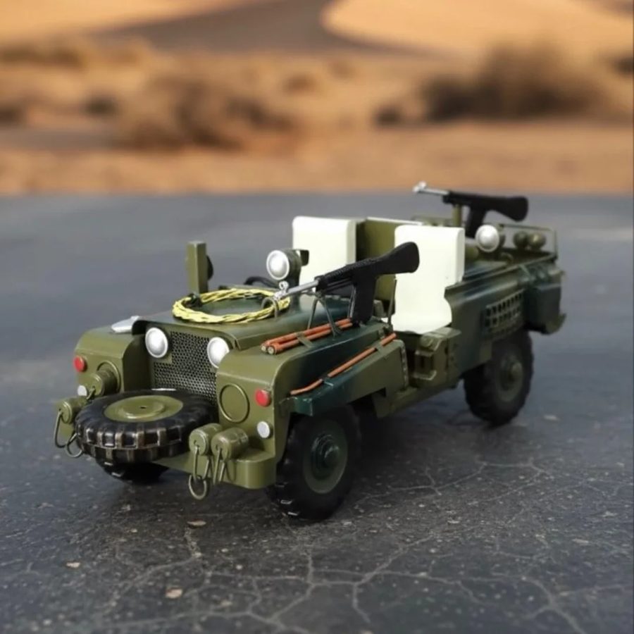 Jeep militar a escala