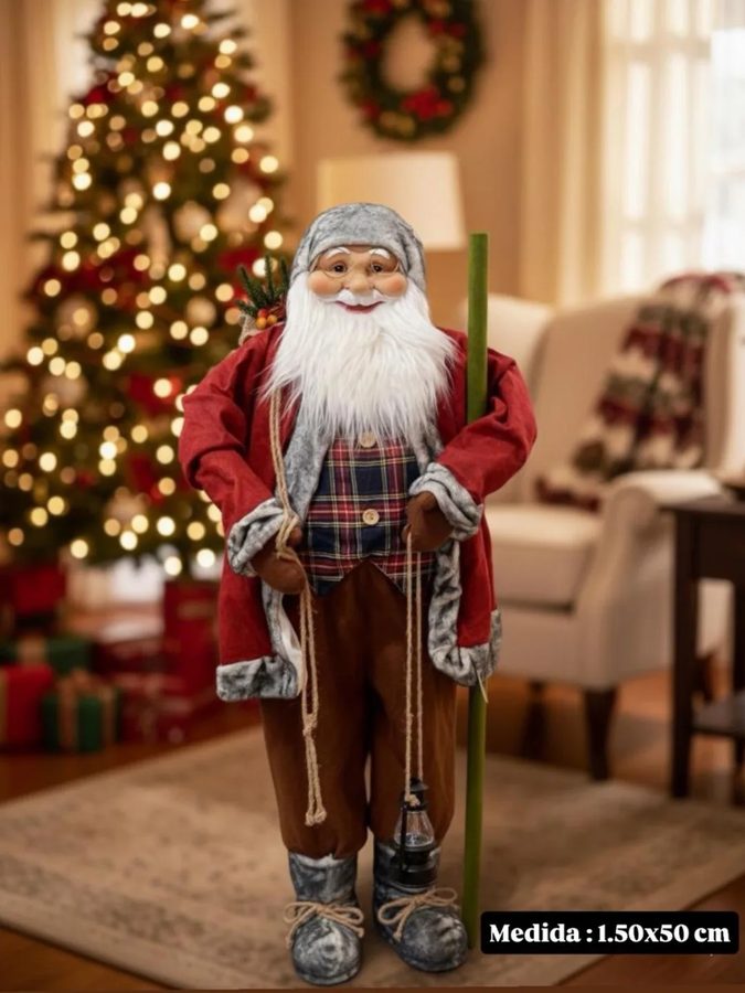 Papá Noel con bastón