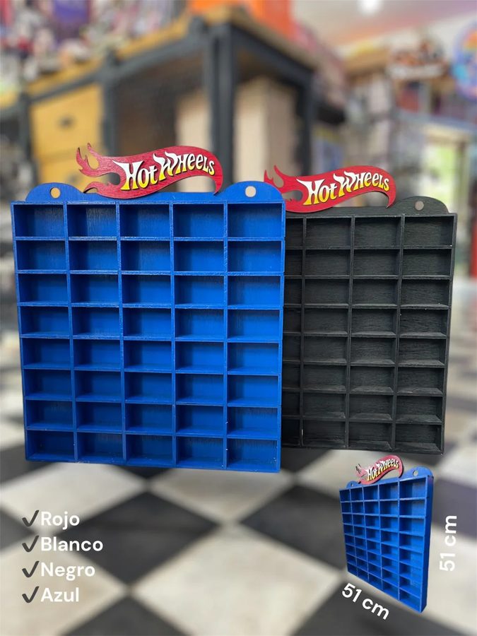 Exhibidor de pared para autos Hot Wheels