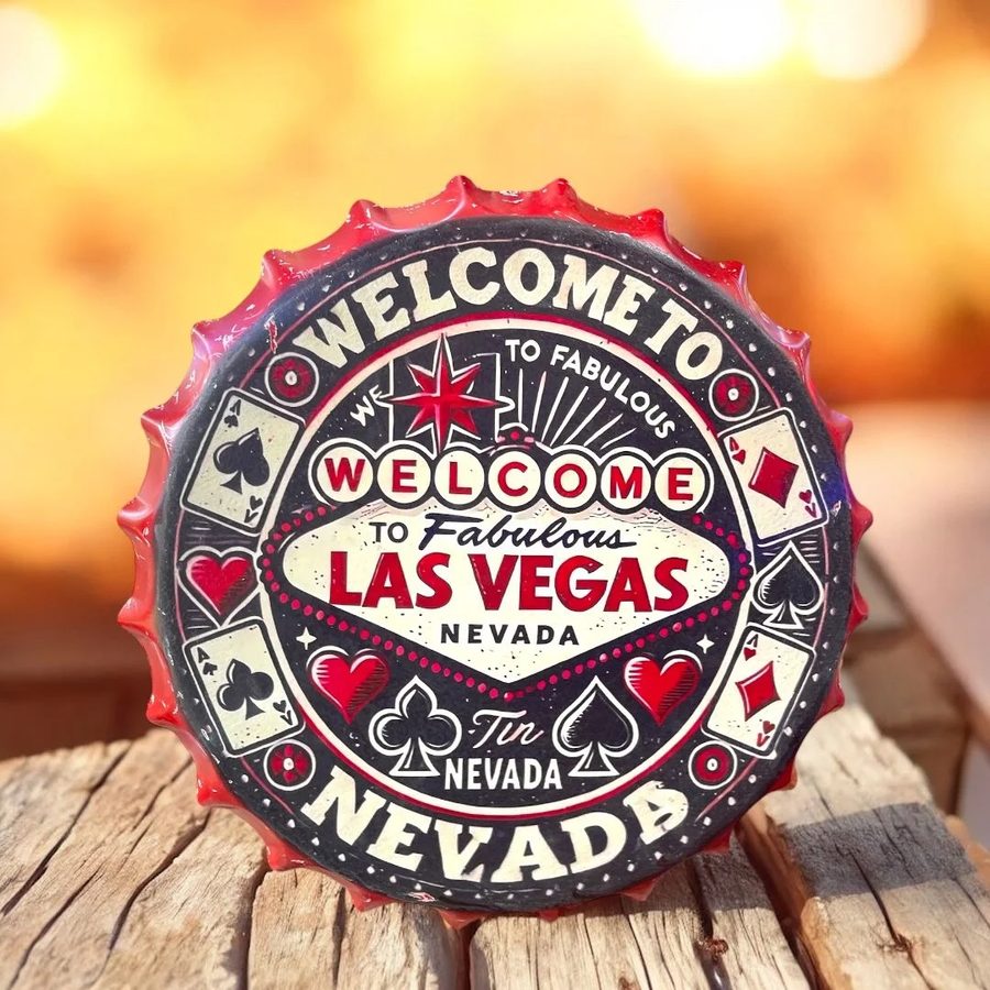 Tapa decorativa Welcome to Fabulous Las Vegas