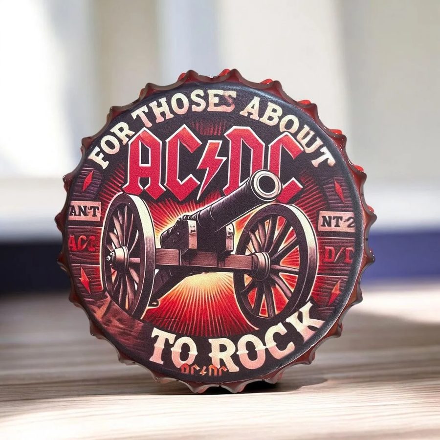 Tapa decorativa AC/DC (For Those About to Rock)