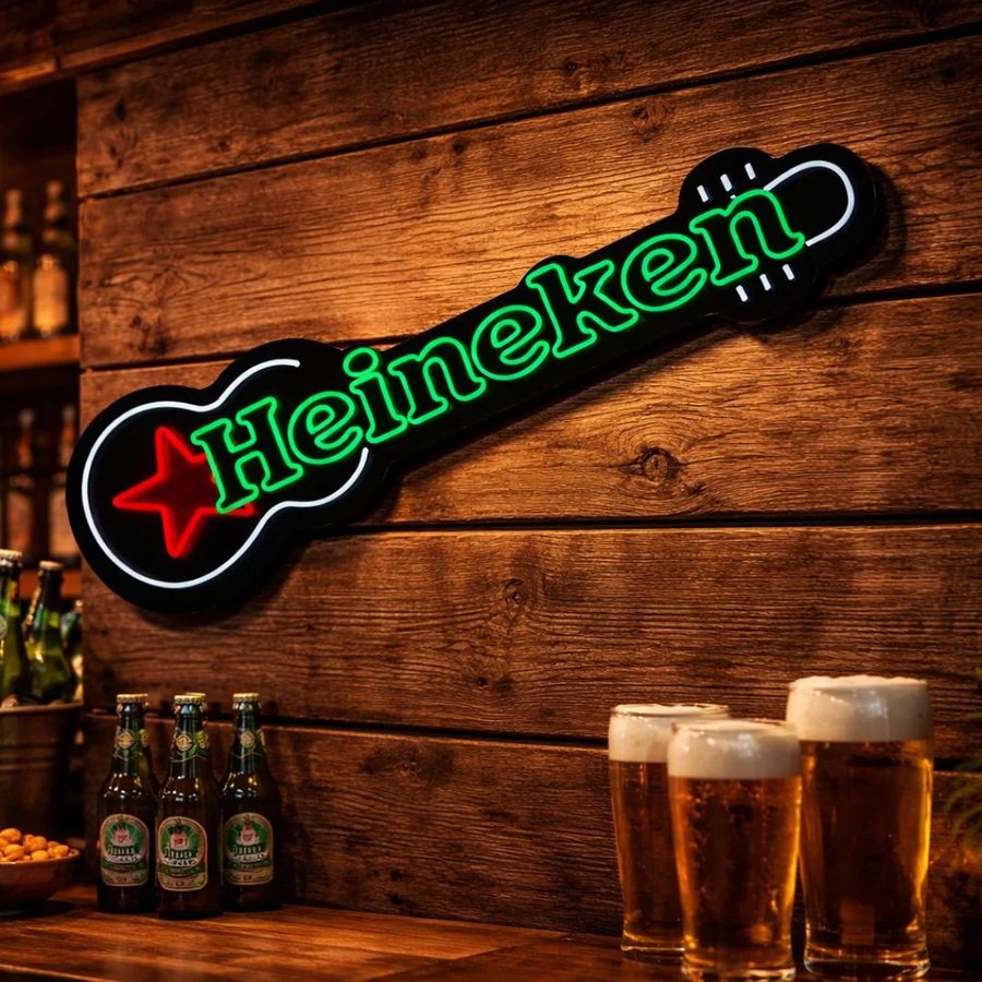 Neon Guitarra Heineken