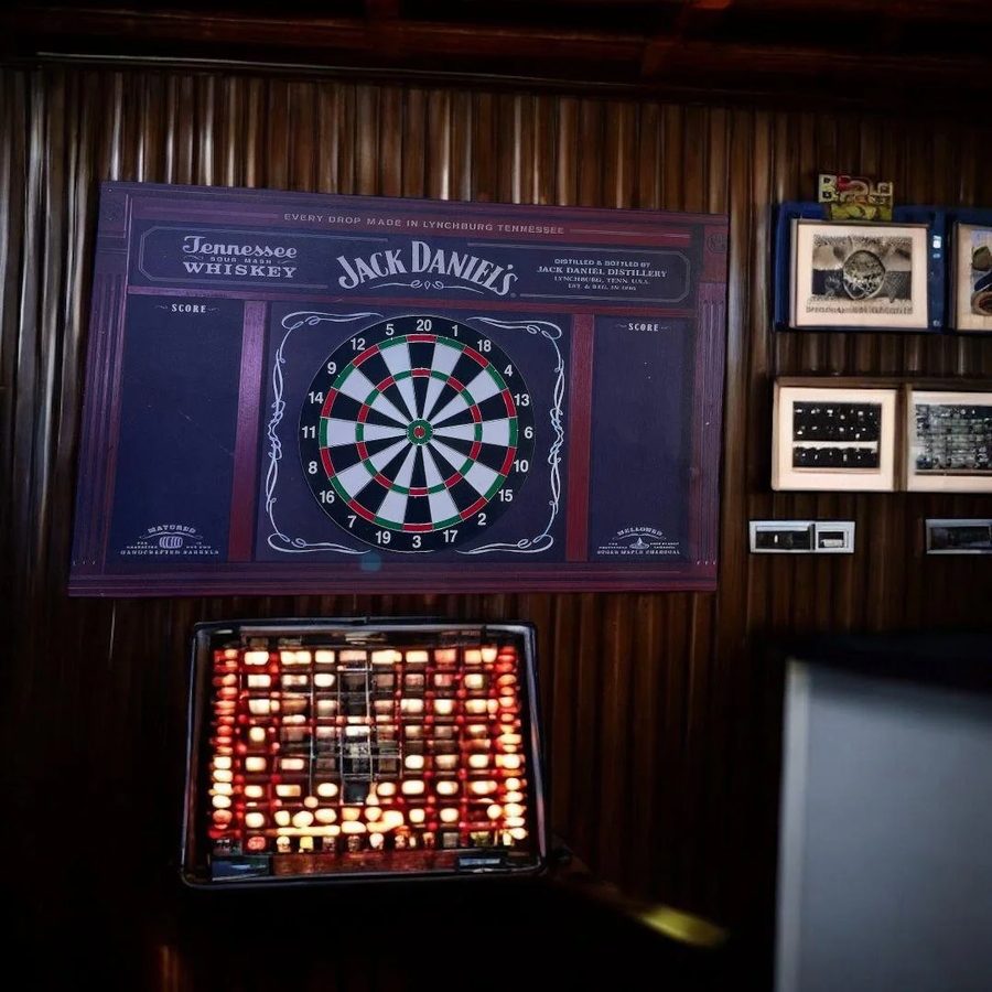 Tablero de dardos Jack Daniel's – con 4 dardos