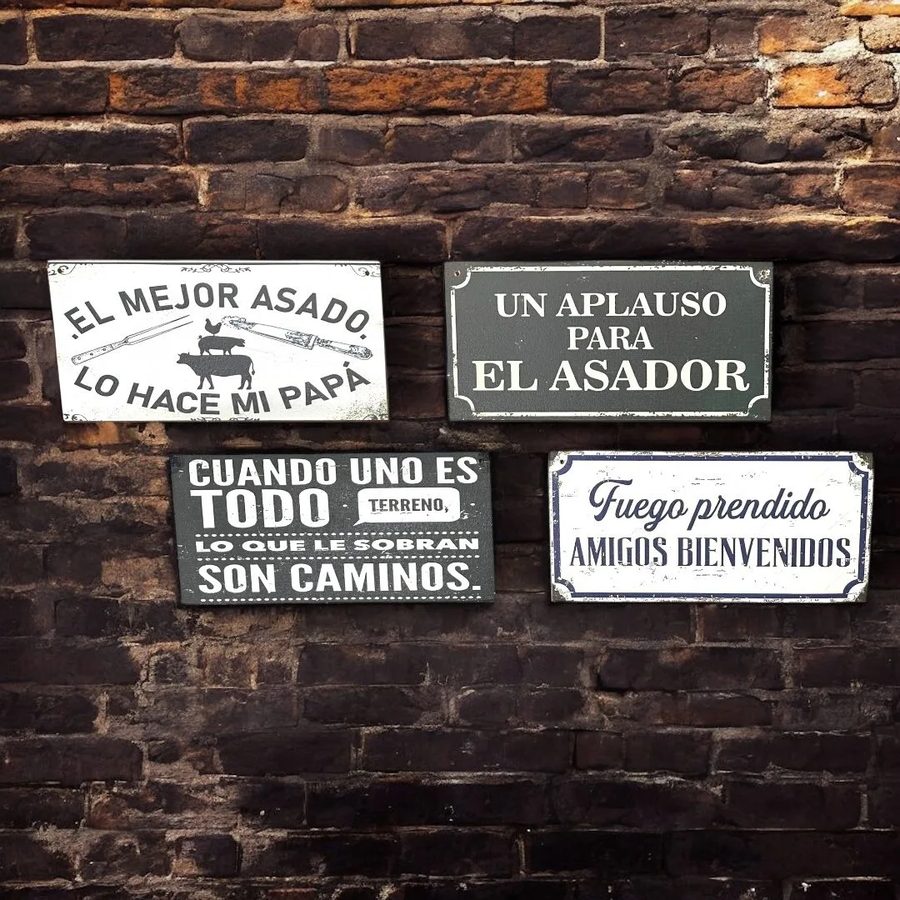 Cuadros Frases de asado (Un aplauso para el asador)