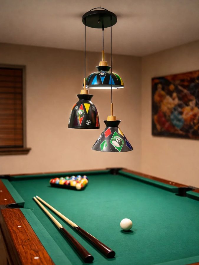 Iluminá tu mesa de billar con estilo único