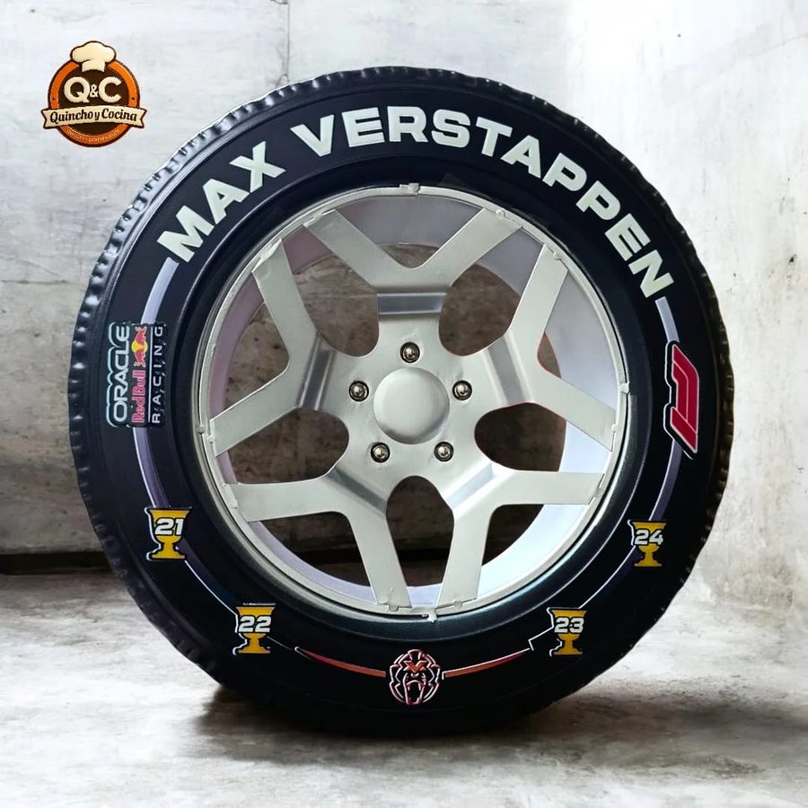 Rueda decorativa de latón F1 – Max Verstappen