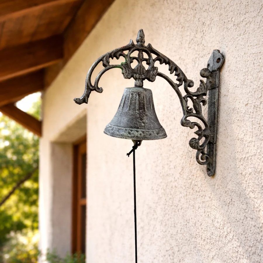 Campana vintage de hierro fundido