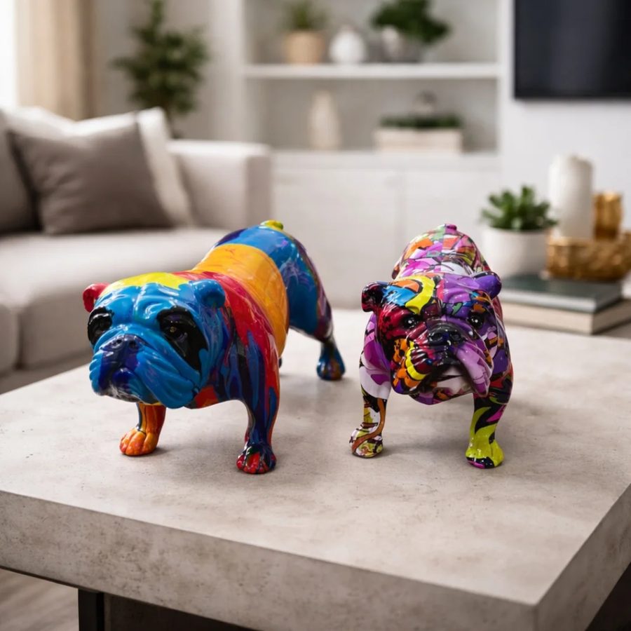 Escultura de Bulldog