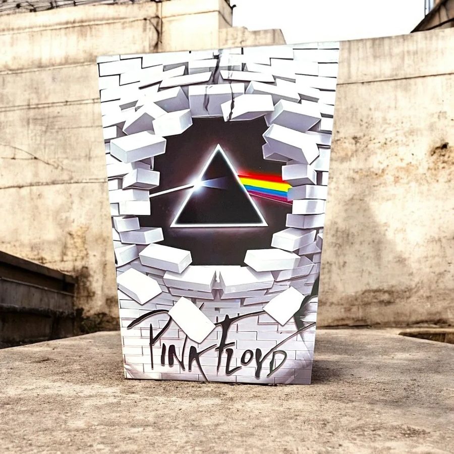 Cuadro Pink Floyd – prisma en la pared (relieve)