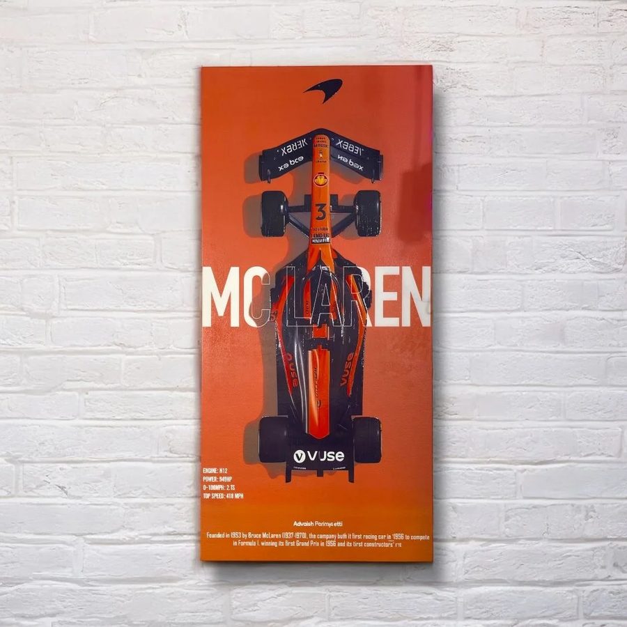 Cuadro McLaren F1 (naranja)