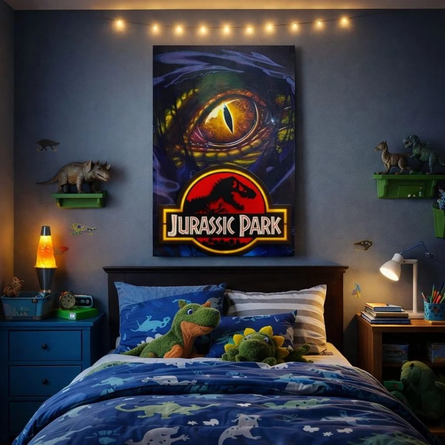Cuadro con luz Jurassic Park