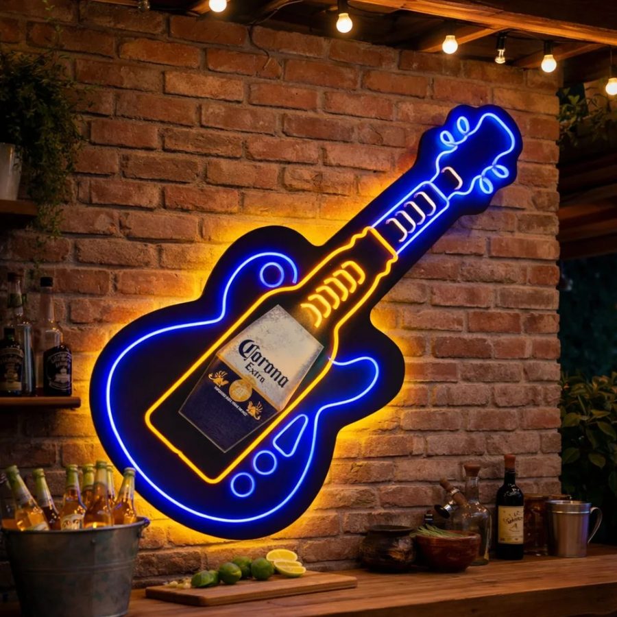 Neón Guitarra Corona