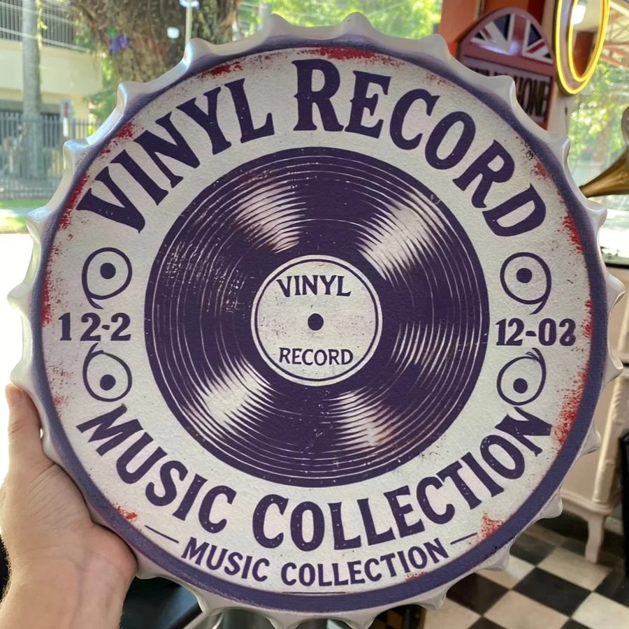 Tapa decorativa Vinyl Record – Music Collection