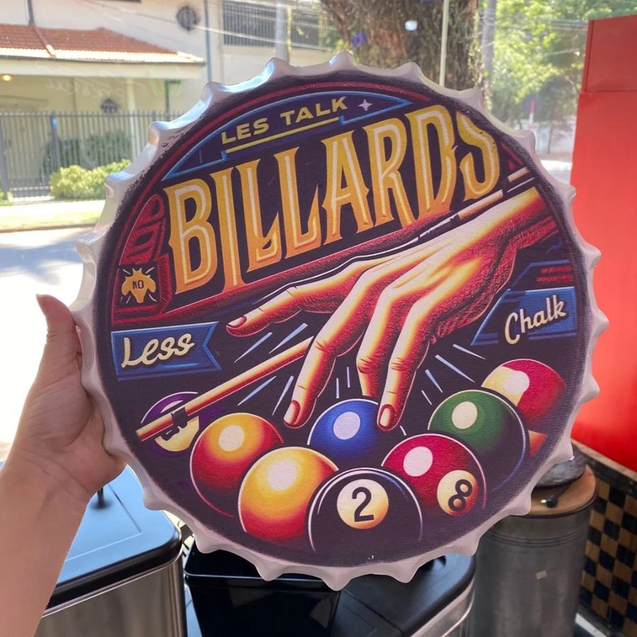 Tapa decorativa Billards (Les Talk, Less Chalk)
