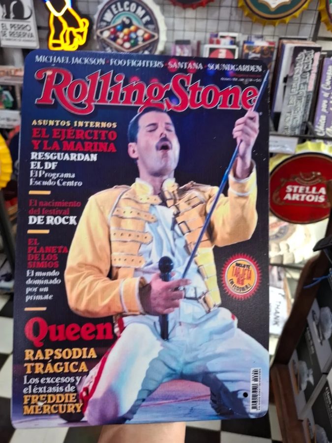 Chapa portada Rolling Stone – Queen y Freddie Mercury