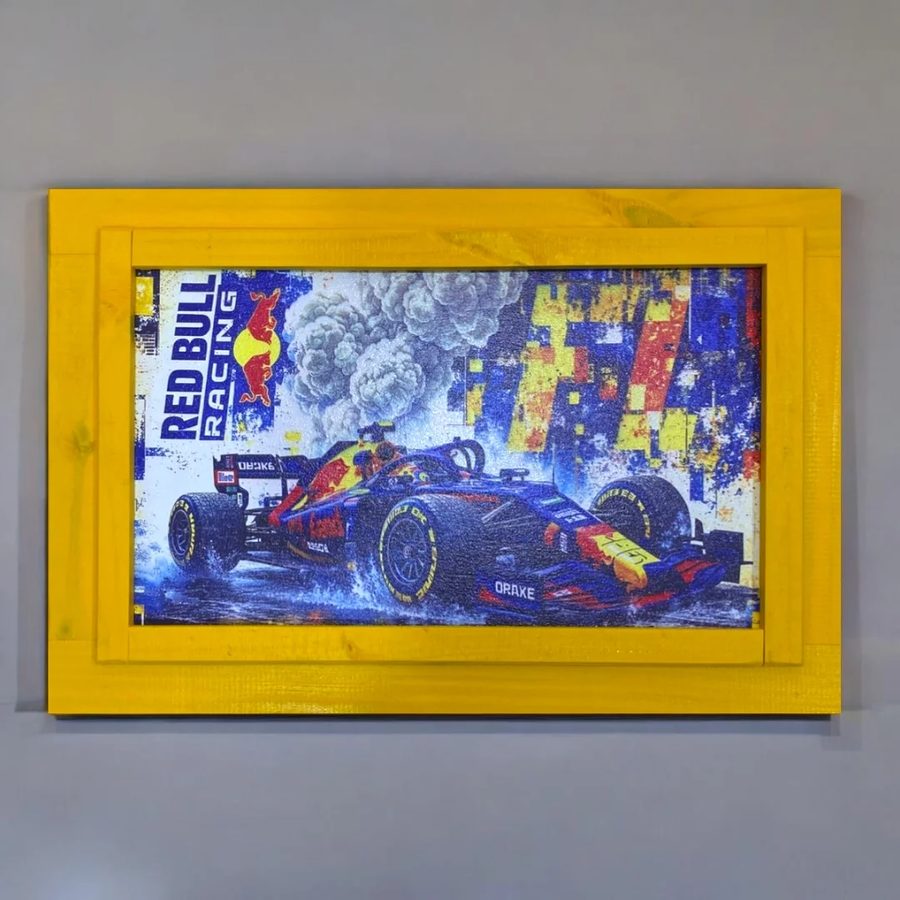 Cuadro Red Bull Racing (auto y fondo de colores)