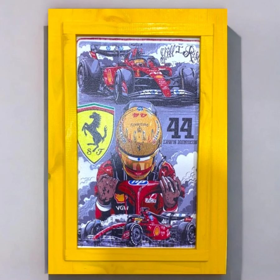 Cuadro Lewis Hamilton 44 – Ferrari