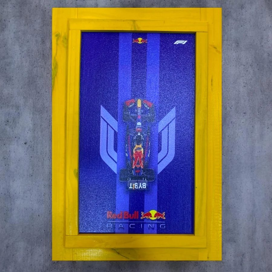Cuadro Red Bull Racing (auto visto de arriba)