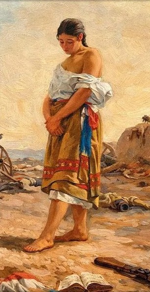Cuadro decorativo Mujer con rebozo, colección PATRIA de Quincho y Cocina