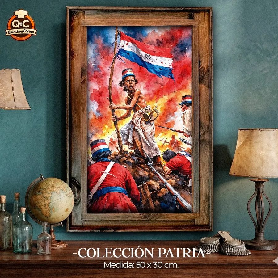 Cuadro Niño con la bandera – foto 2