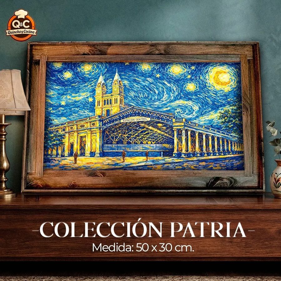 Cuadro Estación Central · Noche estrellada – foto 2