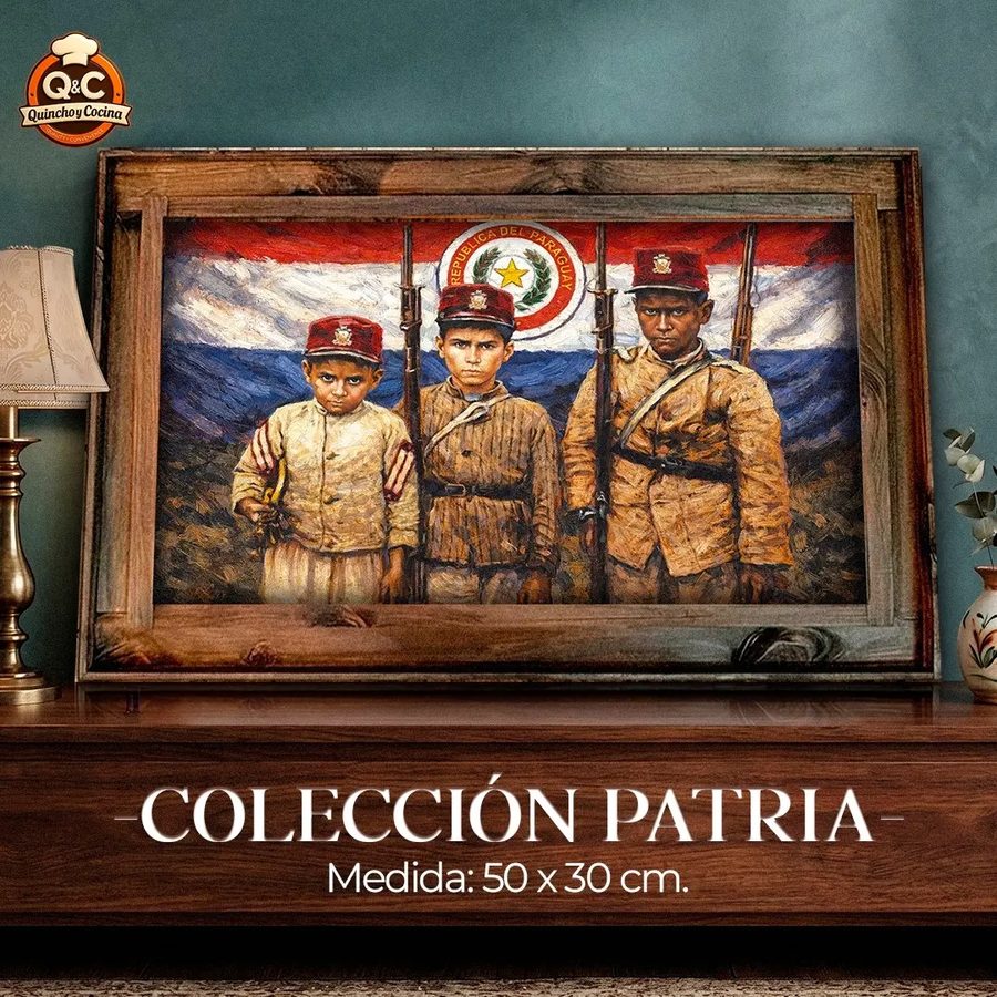 Cuadro Niños soldados con la bandera – foto 2