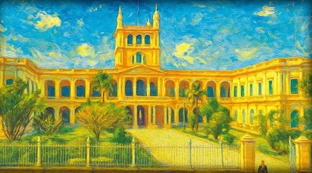 Cuadro decorativo Palacio de López · Jardines de día, colección PATRIA de Quincho y Cocina