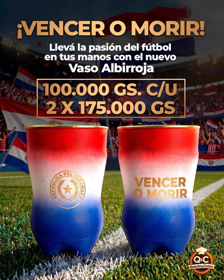 Vaso Albirroja tricolor – edición 'Vencer o morir'