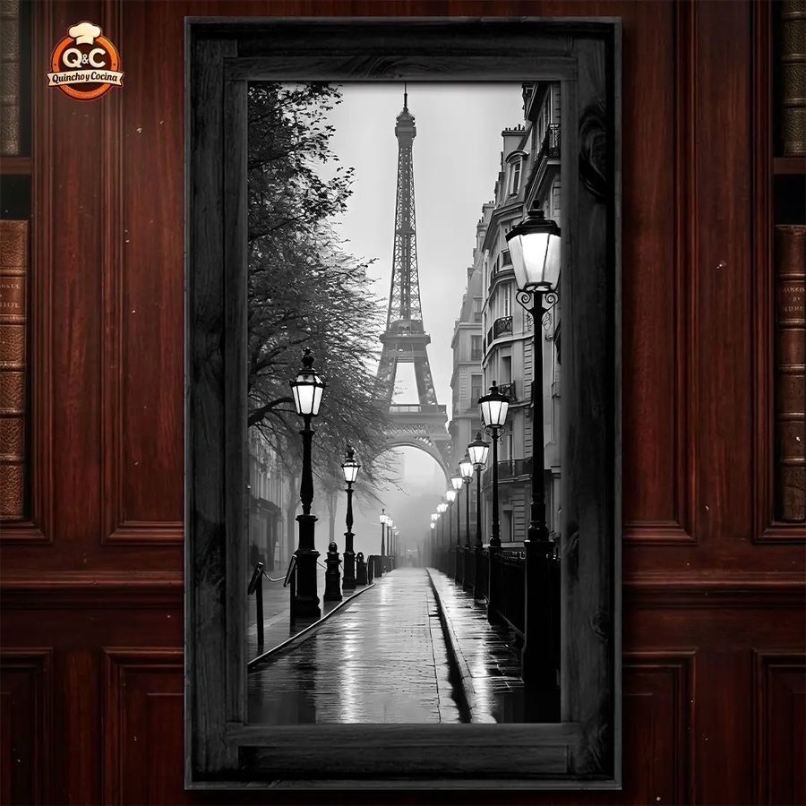 Cuadro París – Torre Eiffel (blanco y negro)